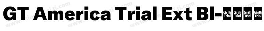 GT America Trial Ext Bl字体转换